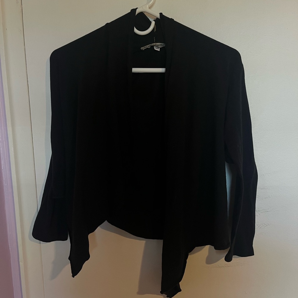 U GO GIRL vintage cardigan/cover up in black